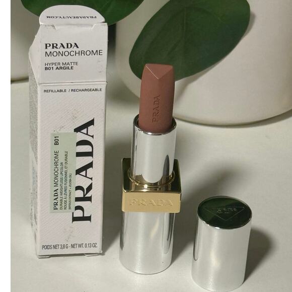 Prada Monochrome Hyper Matte lipstick - B01 ARGILE - 0.13 oz - NEW in BOX - Picture 1 of 6